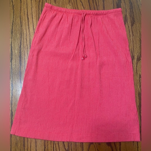Coldwater Creek Dresses & Skirts - Coldwater Creek Women’s M Vibrant Salmon Coral straight Skirt